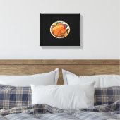 Thanksgiving gebraden Turkije – Feestelijk Feest Canvas Afdruk (Insitu (Slaapkamer))