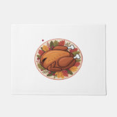 Thanksgiving gebraden Turkije – Feestelijk Feest Deurmat (Voorkant)