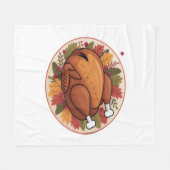Thanksgiving gebraden Turkije – Feestelijk Feest Fleece Deken (Voorkant (Horizontaal))