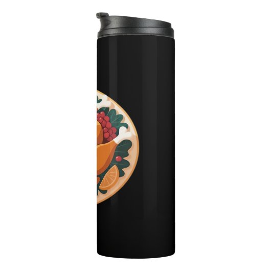 Thanksgiving gebraden Turkije – Feestelijk Feest Thermosbeker (Geroteerd rechts)