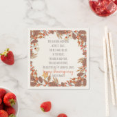 Thanksgiving gedicht. Fijne Thanksgiving. Custom. Servet (Insitu)