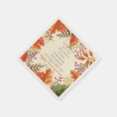 Thanksgiving gedicht. Fijne Thanksgiving. Custom. Servetten (Hoek)