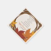 Thanksgiving gedicht. Fijne Thanksgiving. Custom. Servetten (Hoek)