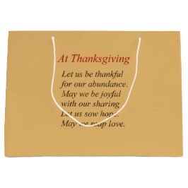 Thanksgiving gedicht over overvloed & delen groot cadeauzakje