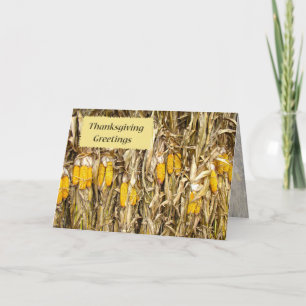 Thanksgiving Gedroogde corn Stalk Decoraties Feestdagen Kaart