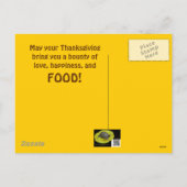 Thanksgiving Gedroogde corn Stalk Decoraties Feestdagenkaart (Achterkant)