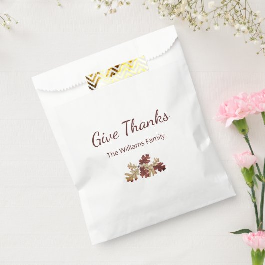 Thanksgiving Geef Bedankt Herfst Foliage Herfst Bedankzakje (Gezegeld)