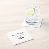 Thanksgiving Geef Bedankt Herfst Foliage Herfst Kartonnen Onderzetters (Insitu)