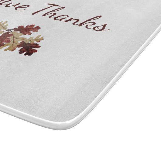 Thanksgiving Geef Bedankt Herfst Herfst Foliage Snijplank (Hoek)
