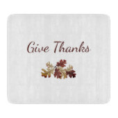 Thanksgiving Geef Bedankt Herfst Herfst Foliage Snijplank (Voorkant)
