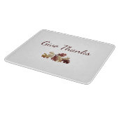 Thanksgiving Geef Bedankt Herfst Herfst Foliage Snijplank (Hoek)