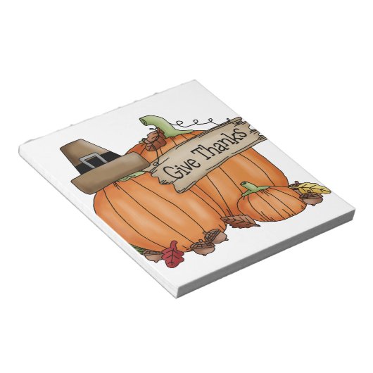 Thanksgiving Geef Bedankt Notitieblok (Schuin)