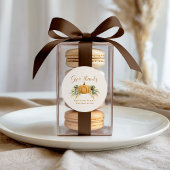 Thanksgiving Geef Bedankt Oranje pompoen Ronde Sticker