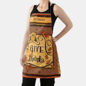 Thanksgiving Geef Bedankt Schattigee Uil Inspirivi Schort (Insitu)