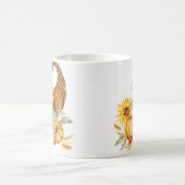 Thanksgiving Geef Bedankt Waterverf Koffiemok (Center)