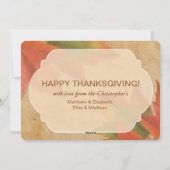 Thanksgiving - Geef ons een aangepaste foto van he Feestdagenkaart (Achterkant)