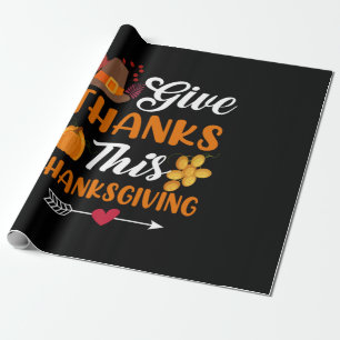 Thanksgiving geeft Bedankt Deze Thanksgiving Cadeaupapier