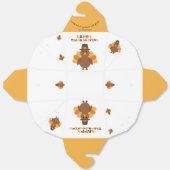 Thanksgiving Geel Sinaasappel Turkije Grote restje Bedankdoosjes (Ongevouwen)