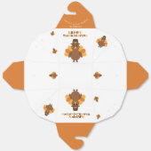 Thanksgiving Geel Sinaasappel Turkije Grote restje Bedankdoosjes (Ongevouwen)