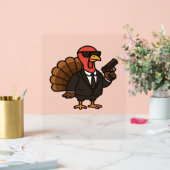 Thanksgiving geheim agent Turkije Classic T-shirt Acryl Bord (Huwelijk)