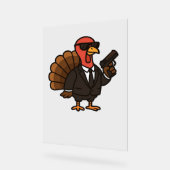 Thanksgiving geheim agent Turkije Classic T-shirt Acryl Bord (Hoek)
