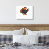 Thanksgiving geheim agent Turkije Classic T-shirt Canvas Afdruk (Insitu (Slaapkamer))