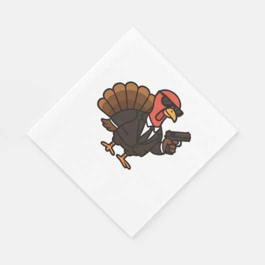 Thanksgiving geheim agent Turkije Classic T-shirt Servet (Hoek)