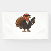 Thanksgiving geheim agent Turkije Classic T-shirt Spandoek (Horizontaal)