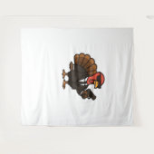 Thanksgiving geheim agent Turkije Classic T-shirt Wandkleed (Voorkant (horizontaal))