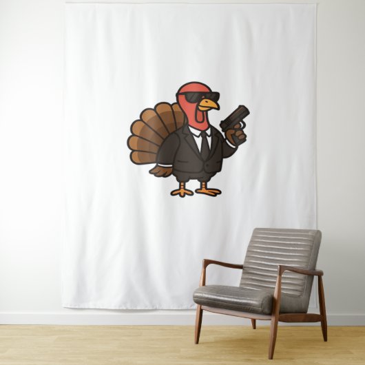 Thanksgiving geheim agent Turkije Classic T-shirt Wandkleed (In situ)