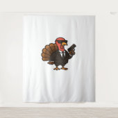 Thanksgiving geheim agent Turkije Classic T-shirt Wandkleed (Voorkant)