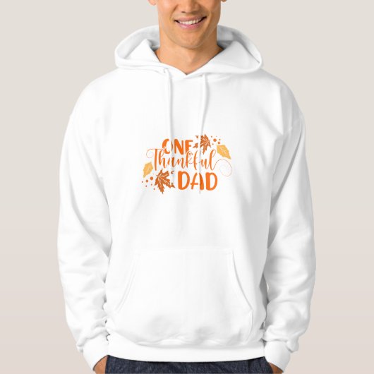 Thanksgiving geïnspireerde typografie  hoodie (Voorkant)