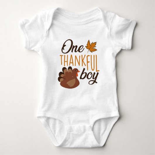 Thanksgiving geïnspireerde typografie romper (Voorkant)