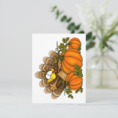Thanksgiving Gekke Wenskaart Turkije Feestdagenkaart (Staand voorkant)