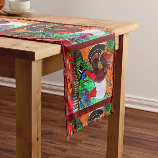 THANKSGIVING GEKLEDE KALKOENEN TAFELLOPER (Voorbeeld)