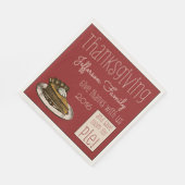 Thanksgiving Gepersonaliseerd met Pie! Servetten (Hoek)