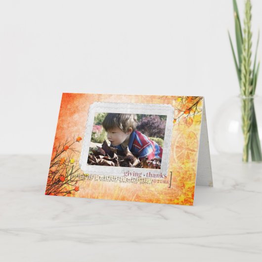 Thanksgiving Gepersonaliseerde Kaart (Voorkant)