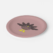 Thanksgiving Geplucste Borden papier Turkije Papieren Bordje (Gekanteld)