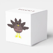 Thanksgiving geplukt Turkije Custom Favor Box Bedankdoosjes (Achterkant)