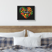 Thanksgiving gestrekte canvasprint canvas afdruk (Insitu (Slaapkamer))