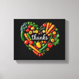 Thanksgiving gestrekte canvasprint canvas afdruk