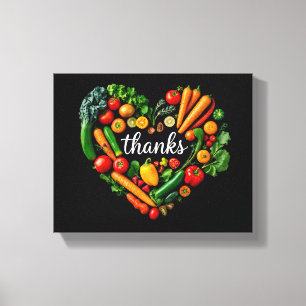 Thanksgiving gestrekte canvasprint canvas afdruk