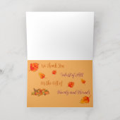 Thanksgiving gevouwen Folie Wenskaart (Binnenlaag)