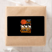 Thanksgiving gewoon een meisje dat van Herfst en g Etiket (Insitu)