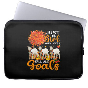 Thanksgiving gewoon een meisje dat van Herfst en g Laptop Sleeve