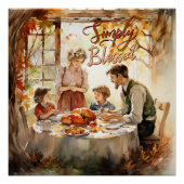 Thanksgiving - Gewoon gezegend Perfect Poster (Voorkant)
