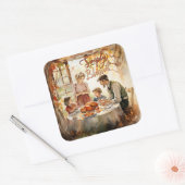 Thanksgiving - Gewoon gezegend Vierkante Sticker (Envelop)