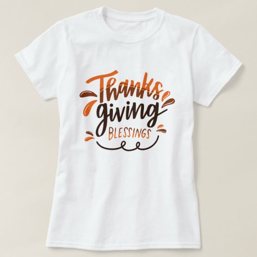Thanksgiving gezegend - Thanksgiving Day Gift T-shirt (Design voorkant)