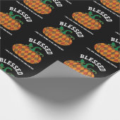 Thanksgiving GEZEGENDE Plaid Pumpkin Herfst Cadeaupapier (Hoek)
