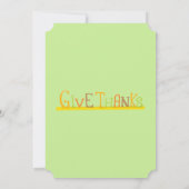 Thanksgiving gezin binnenste kaart (Achterkant)